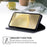For Samsung Galaxy S24 Ultra Card Slots Phone Cover Cowhide Texture Phone Protective Case - Black - 3