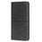 For Samsung Galaxy S24 Ultra Card Slots Phone Cover Cowhide Texture Phone Protective Case - Black - 6