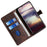For Samsung Galaxy S24 Leather Case Straw Hat Pattern Wallet Stand Phone Cover - Brown - 2