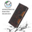 For Samsung Galaxy S24 Leather Case Straw Hat Pattern Wallet Stand Phone Cover - Brown - 4