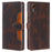 For Samsung Galaxy Xcover7 PU Leather Cover Stand Wallet Shockproof Phone Case - Brown - 1