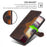 For Infinix Hot 40i Wallet Case Straw Hat Pattern Stand Leather Phone Cover - Brown - 5