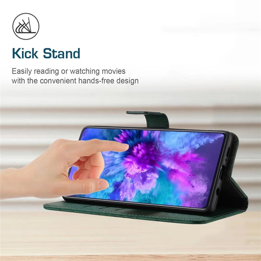 HT06 For iPhone 17e / 16e Drop-Proof Phone Case Rhombus Pattern PU Leather Wallet Cover - Green - 6