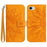 HT04 For iPhone 17e / 16e Case with Wrist Strap Sunflower Pattern Phone Wallet Cover - Yellow - 1