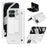 For Google Pixel 9 Pro Fold 5G Case Kickstand Hinge PC Phone Cover with Tempered Glass Film, Stylus - White - 1