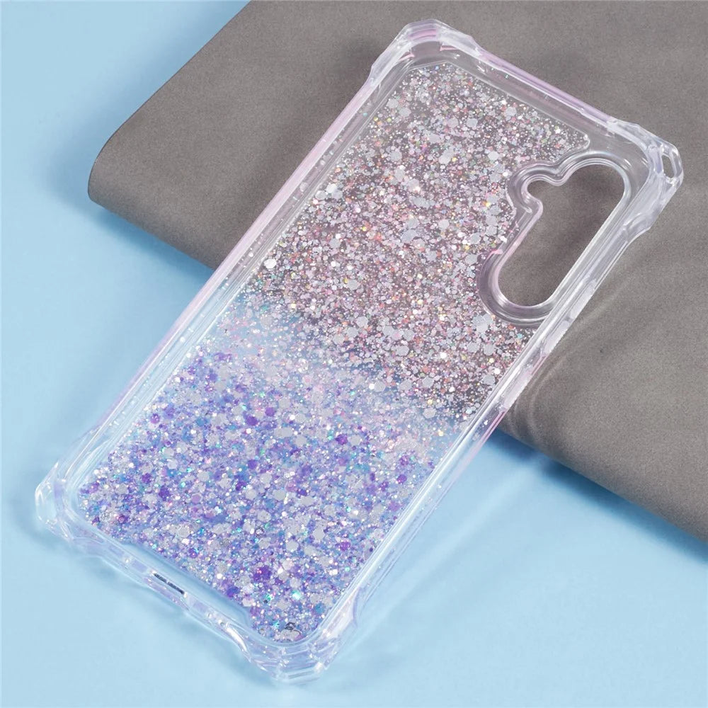 For Samsung Galaxy A54 5G Dual-Color TPU+Acrylic Case Anti-scratch Cell Phone Cover - Pink+Purple - 2