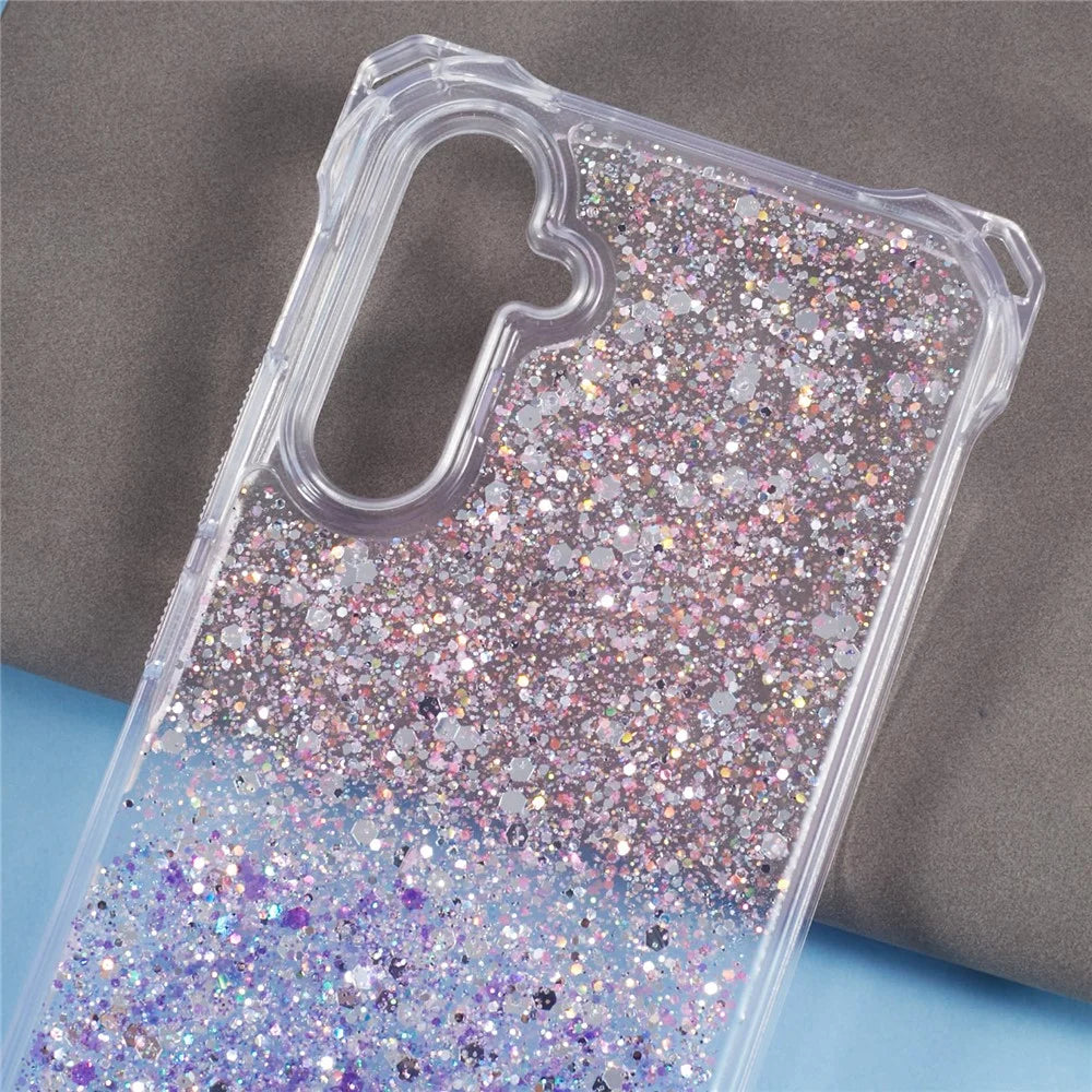 For Samsung Galaxy A54 5G Dual-Color TPU+Acrylic Case Anti-scratch Cell Phone Cover - Pink+Purple - 5