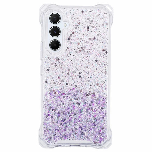 Case for Samsung Galaxy S24 TPU+Acrylic Dual-Color Cell Phone Back Protector Cover - Pink+Purple - 1