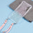 For Samsung Galaxy A54 5G   Phone Cases TPU+Acrylic Gradient Color Cover with Strap - Pink+Green - 2