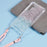 For Samsung Galaxy A54 5G   Phone Cases TPU+Acrylic Gradient Color Cover with Strap - Pink+Green - 3