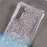 For Samsung Galaxy A54 5G   Phone Cases TPU+Acrylic Gradient Color Cover with Strap - Pink+Green - 5