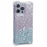 For iPhone 14 Pro Max Cover TPU+Acrylic Phone Shell Dual-Color Gradient Design - Pink+Green - 3