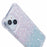 For iPhone 13 Dual-Color Gradient Phone Case Slim-Fit TPU+Acrylic Cell Phone Shell with Strap - Pink+Green - 7