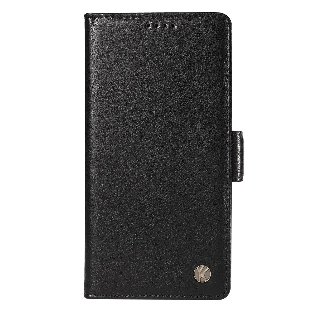 YIKATU YK-007 For iPhone 12 / 12 Pro Leather Case Wallet Protective Phone Cover - Black - 6