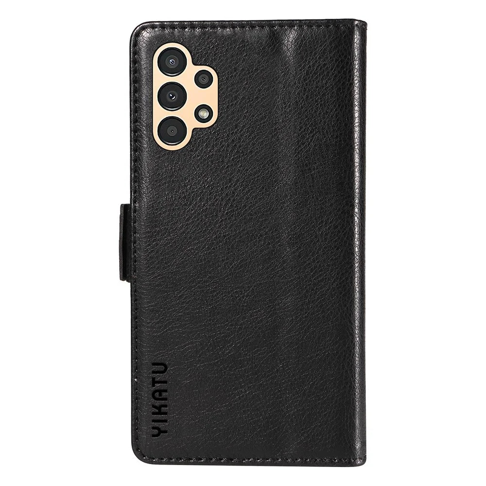 YIKATU YK-007 For Samsung Galaxy A13 5G / A13 4G / A04s 4G (164.7mm) Phone Cover Magnetic Clasp Leather Case - Black - 7