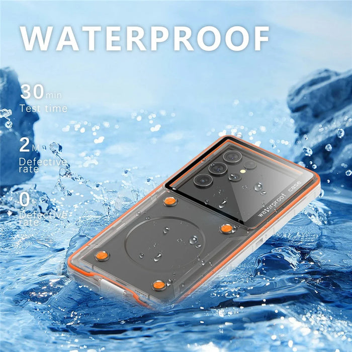 Universal IP68 Waterproof Case Phone Underwater Protection Cover for Phones Below 6.9-inch - White - 7