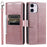 013 Style For iPhone 11 Case Leather Wallet Phone Cover with 6 Card Slots - Rose Gold - 1