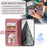 013 Style For iPhone 11 Case Leather Wallet Phone Cover with 6 Card Slots - Rose Gold - 5