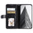 013 Style For iPhone 13 Case PU+TPU Stand Phone Cover with 6 Card Slots - Black - 2