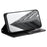 013 Style For iPhone 13 Case PU+TPU Stand Phone Cover with 6 Card Slots - Black - 3