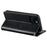 013 Style For iPhone 13 Case PU+TPU Stand Phone Cover with 6 Card Slots - Black - 4