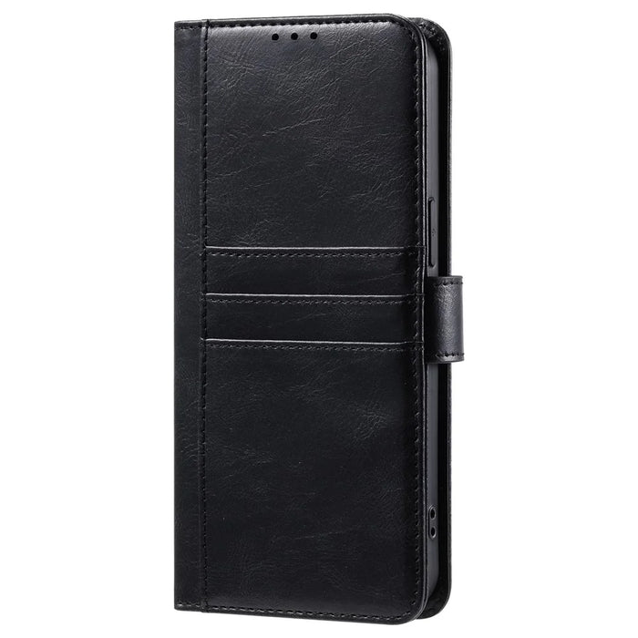 013 Style For iPhone 13 Case PU+TPU Stand Phone Cover with 6 Card Slots - Black - 7