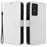 For TCL 501 Wallet Case Diamond Texture PU Leather Phone Cover with Stand - White - 1