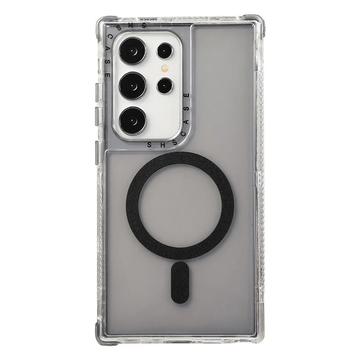 For Samsung Galaxy S24 Ultra Magnetic Case PC+TPU Phone Cover - Grey - 2