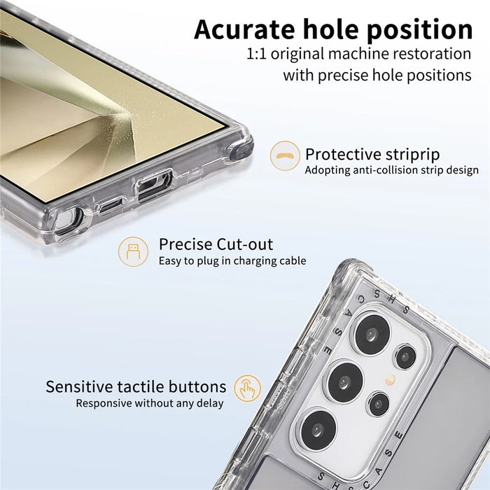 For Samsung Galaxy S24 Ultra Magnetic Case PC+TPU Phone Cover - Grey - 7