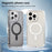 For iPhone 14 Pro Magnetic Phone Case Reinforced Corners PC+TPU Phone Cover - Grey - 3