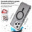 For iPhone 14 Pro Magnetic Phone Case Reinforced Corners PC+TPU Phone Cover - Grey - 6