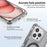 For iPhone 14 Pro Magnetic Phone Case Reinforced Corners PC+TPU Phone Cover - Grey - 7