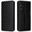 For Sony Xperia 1 VI Case Rhombus Pattern Magnetic Closing Leather Wallet Phone Cover - Black - 1
