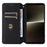 For Sony Xperia 1 VI Case Rhombus Pattern Magnetic Closing Leather Wallet Phone Cover - Black - 2