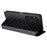 For Sony Xperia 1 VI Case Rhombus Pattern Magnetic Closing Leather Wallet Phone Cover - Black - 4