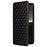 For Sony Xperia 1 VI Case Rhombus Pattern Magnetic Closing Leather Wallet Phone Cover - Black - 6