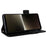 For Sony Xperia 1 VI Case with Wrist Strap Litchi Texture PU Leather Wallet Phone Cover - Black - 3