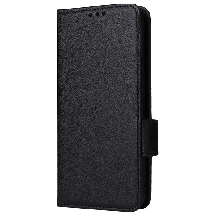 For Sony Xperia 1 VI Case with Wrist Strap Litchi Texture PU Leather Wallet Phone Cover - Black - 7