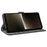 For Sony Xperia 1 VI Leather Case RFID Blocking Wallet Cover with Wrist Strap - Black - 3