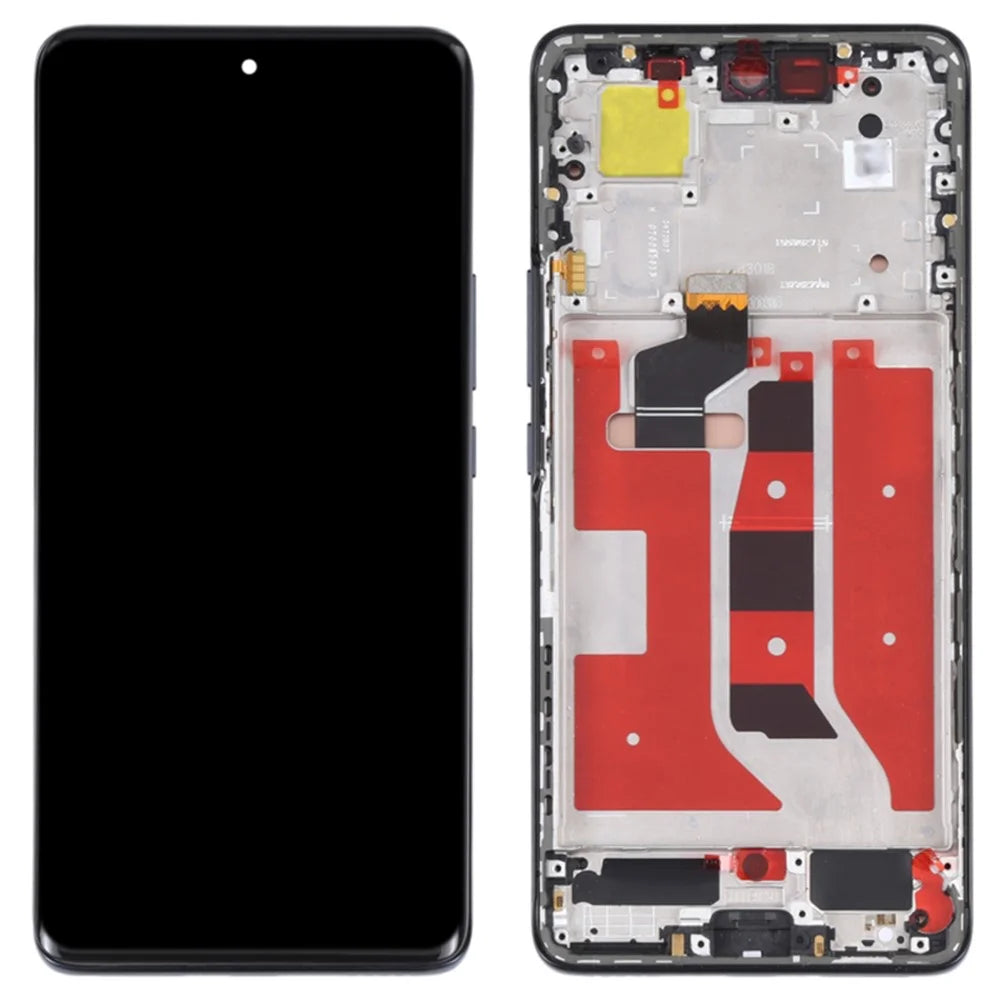 For Huawei nova 9 OEM Grade S OLED Screen and Digitizer Assembly + Frame (without Logo) - Black - 1
