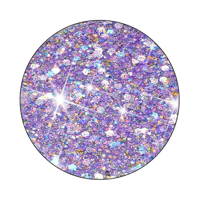 For Samsung Galaxy A54 5G Cover Sparkle Epoxy TPU Shockproof Phone Case - Purple - 3