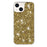 For iPhone 15 Back Protector Case Sparkle Epoxy Cell Phone TPU Cover - Gold - 1