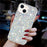 For iPhone 15 Plus Cover Epoxy Glittery Powder Phone Shell TPU Phone Case - White - 4