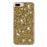 For iPhone 6 Plus / 7 Plus / 8 Plus 5.5 inch Glittery Powder Decor Phone Cover Epoxy TPU Phone Case - Gold - 1