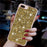 For iPhone 6 Plus / 7 Plus / 8 Plus 5.5 inch Glittery Powder Decor Phone Cover Epoxy TPU Phone Case - Gold - 4