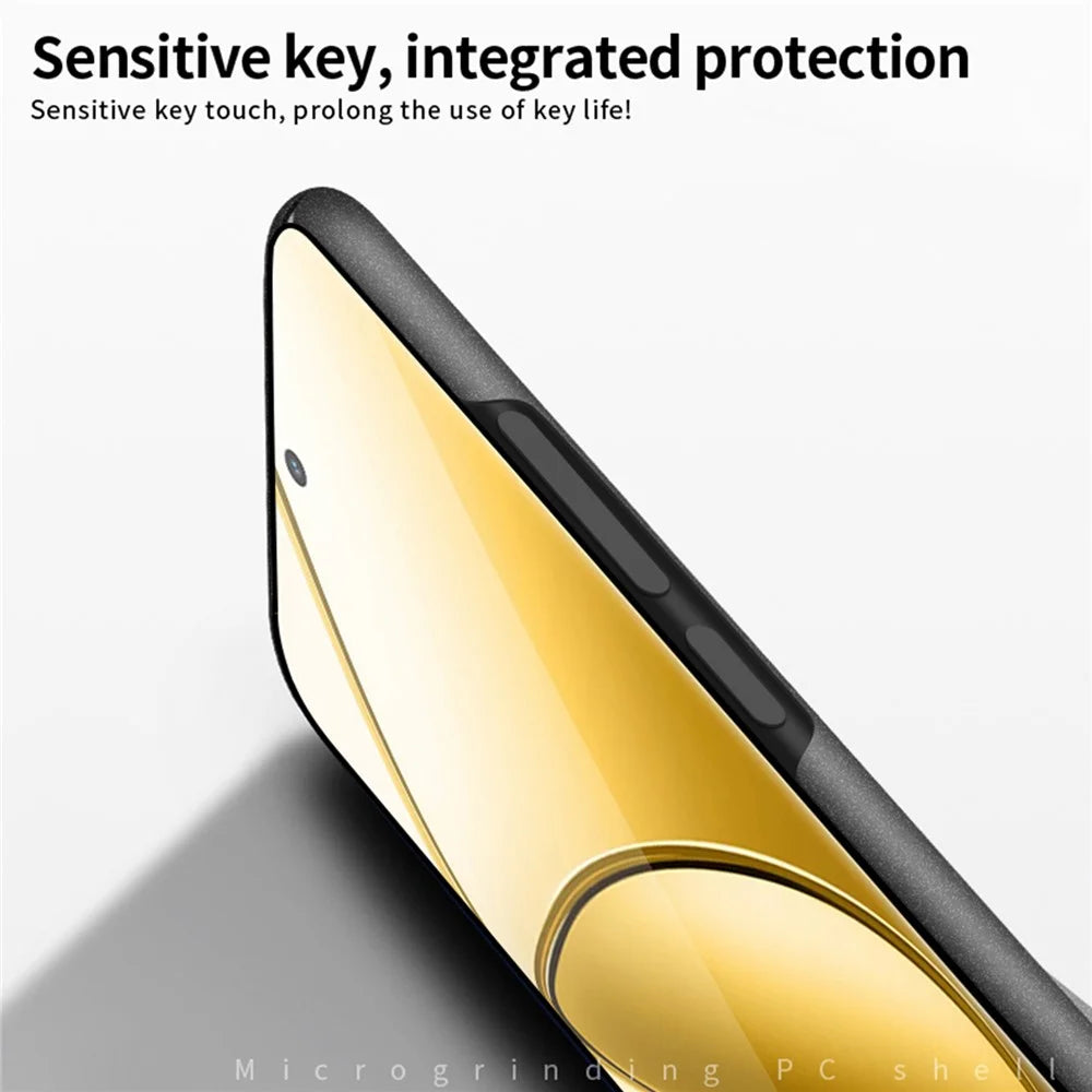 MOFI Shield Matte Series for Realme 12 Pro 5G / 12 Pro+ 5G Case PC Phone Back Cover - Black - 3