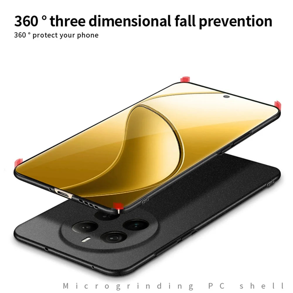 MOFI Shield Matte Series for Realme 12 Pro 5G / 12 Pro+ 5G Case PC Phone Back Cover - Black - 6