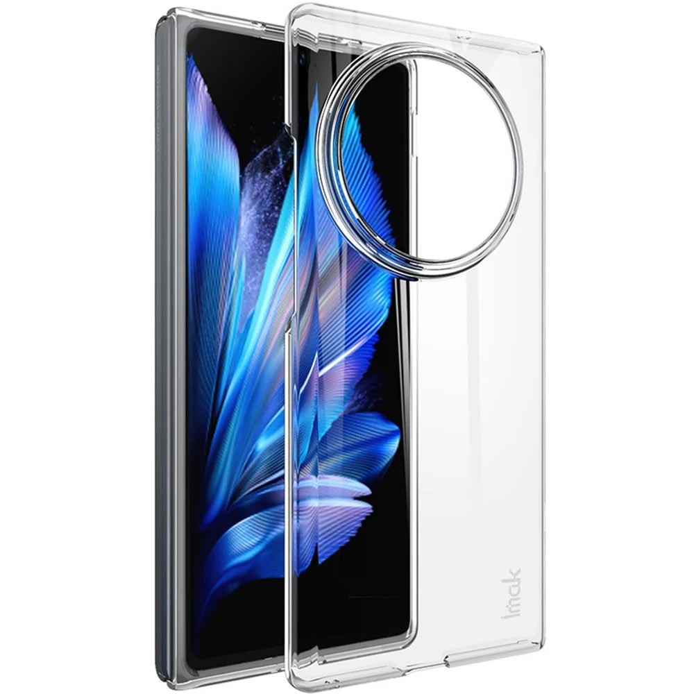IMAK Crystal Case II Pro for vivo X Fold3 Clear Case Two-Piece PC Phone Cover (Upper Cover+Lower Cover) - 1