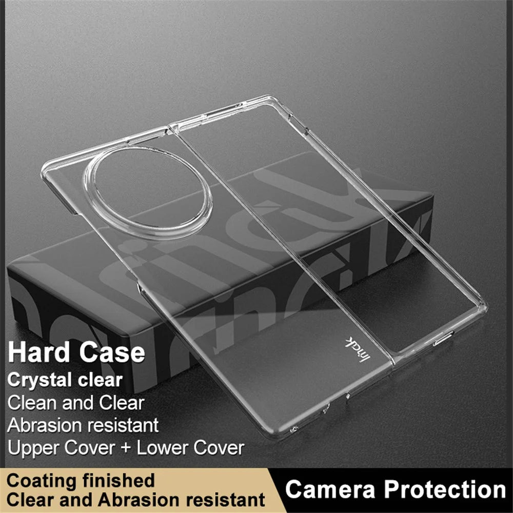 IMAK Crystal Case II Pro for vivo X Fold3 Clear Case Two-Piece PC Phone Cover (Upper Cover+Lower Cover) - 3
