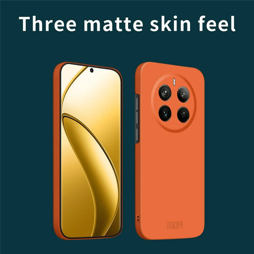 MOFI JK Qin Series For Realme 12 Pro 5G / 12 Pro+ 5G Case TPU+Acrylic Skin-touch Phone Cover - Orange - 2